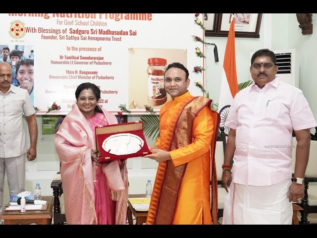 Glimpses of SaiSure Health Mix Launch at Raj Nivas, Puducherry