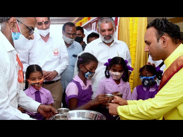 Launch of Annapoorna Morning Nutrition Program in Tirupathi Rural by Sadguru Sri Madhusudan Sai