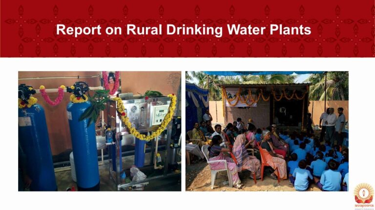 Annapoorna Trust reaches the milestone of providing clean, drinking water to 15,000 villagers and 22,500 children with breakfast every day, 2017