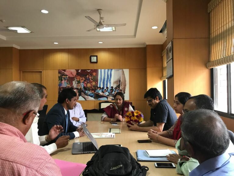 Meet with Dr Shalini Rajneesh, Principal Secretary of Education – Govt. of Karnataka – October 2017