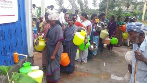 Inauguration of RO Plants on Ugadi Day in Chikka Rayappanahalli and Poosagana Doddi villages – Mar 2018