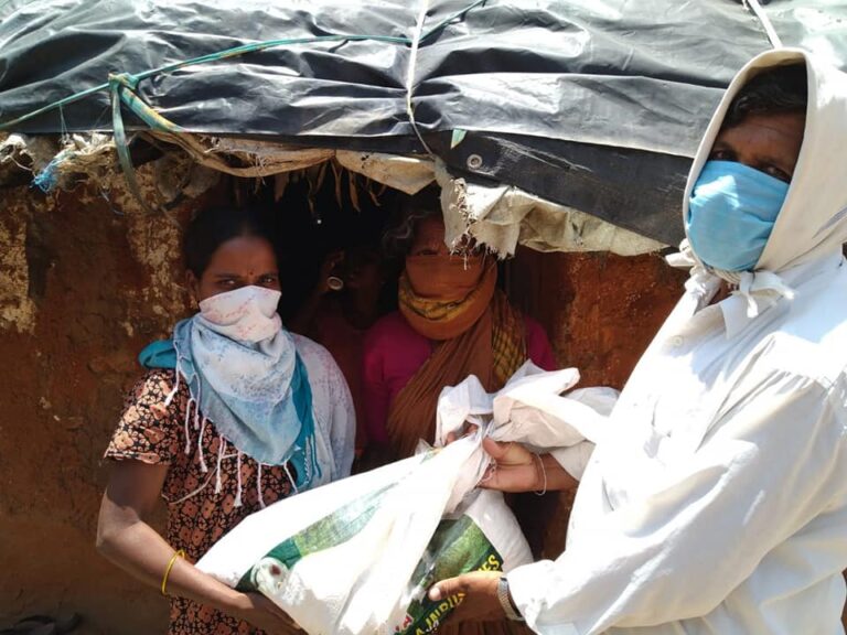 Relief material to 131 families in Nizamabad, Khanapur & Hyderabad in Telangana – Apr 2020