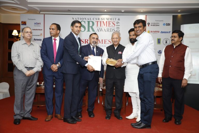 Annapoorna Trust conferred with CSR Times Best NGO Award 2019 in Healthcare category! – 18 September 2019