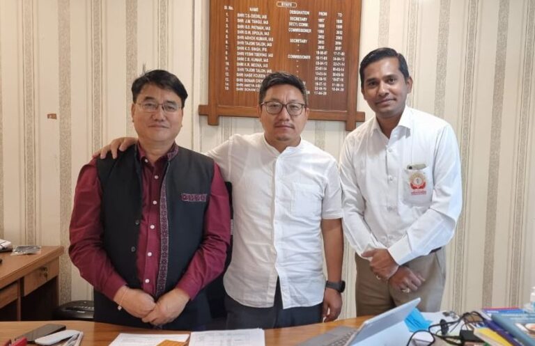 Meeting with IRS Commissioner & Secretary to the  Chief Minister, Arunachal Pradesh, 12th April 2022
