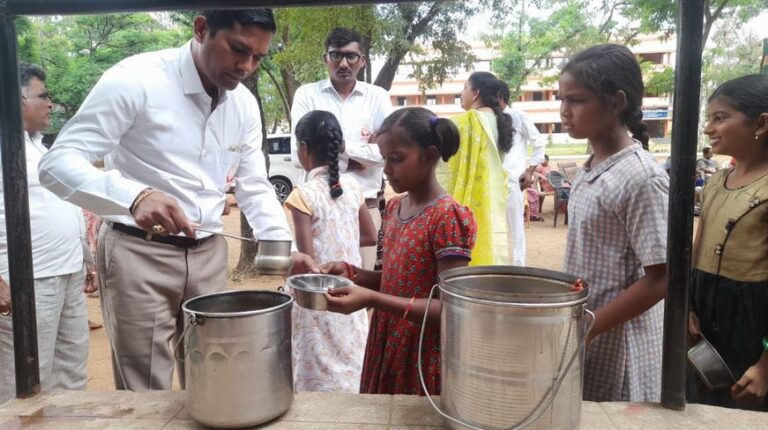 Morning Nutrition launch for 735 Govt. school children in Nagar Kurnool district, Telangana – 15 Sept 2022