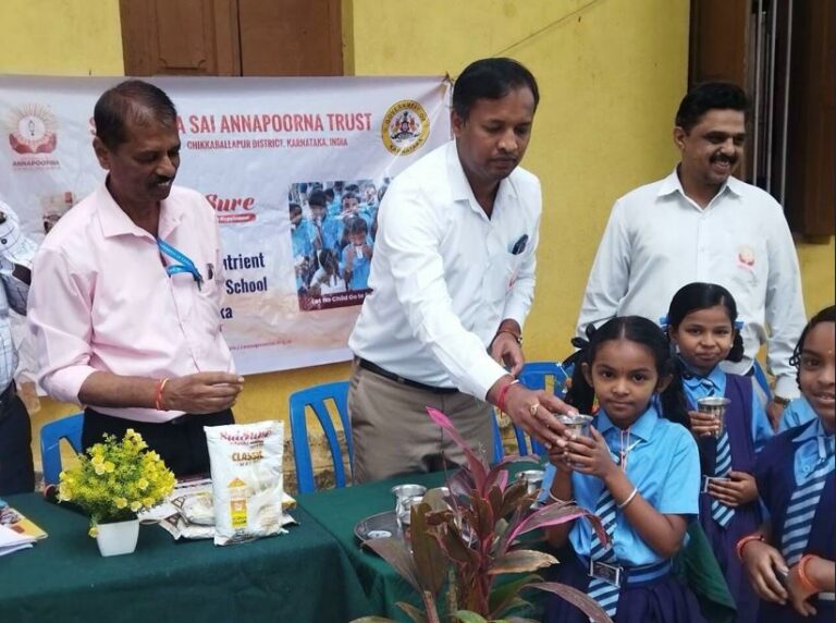 Launch of SaiSure Health Mix to 79,000 Govt. school children in Ramanagara District, Karnataka – 18th September 2022