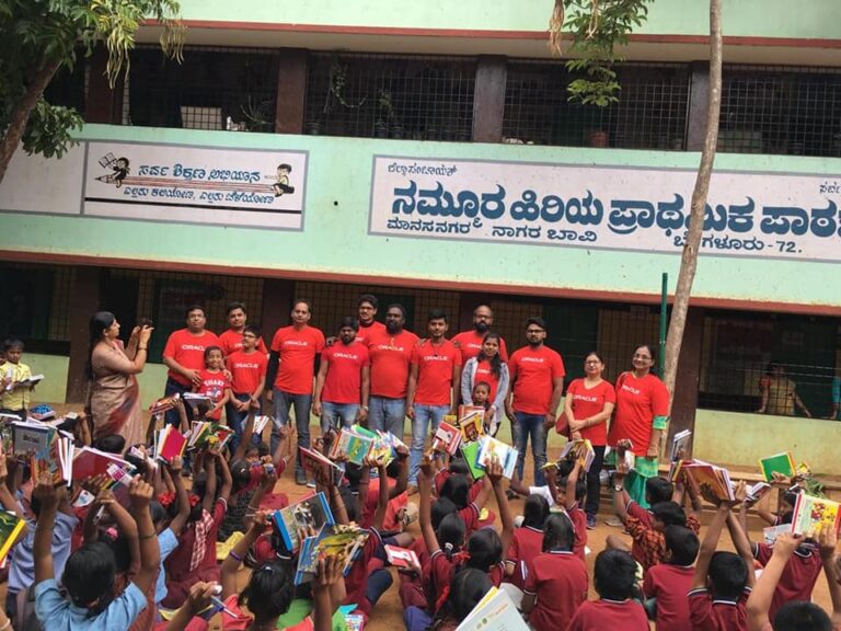 CSR events organized by Annapoorna Trust in collaboration with Oracle India, July – Sept 2019