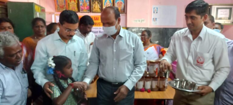 SaiSure Morning Nutrition launch in Nallur Block, Cuddalore district, Tamil Nadu – 16th Nov 2022