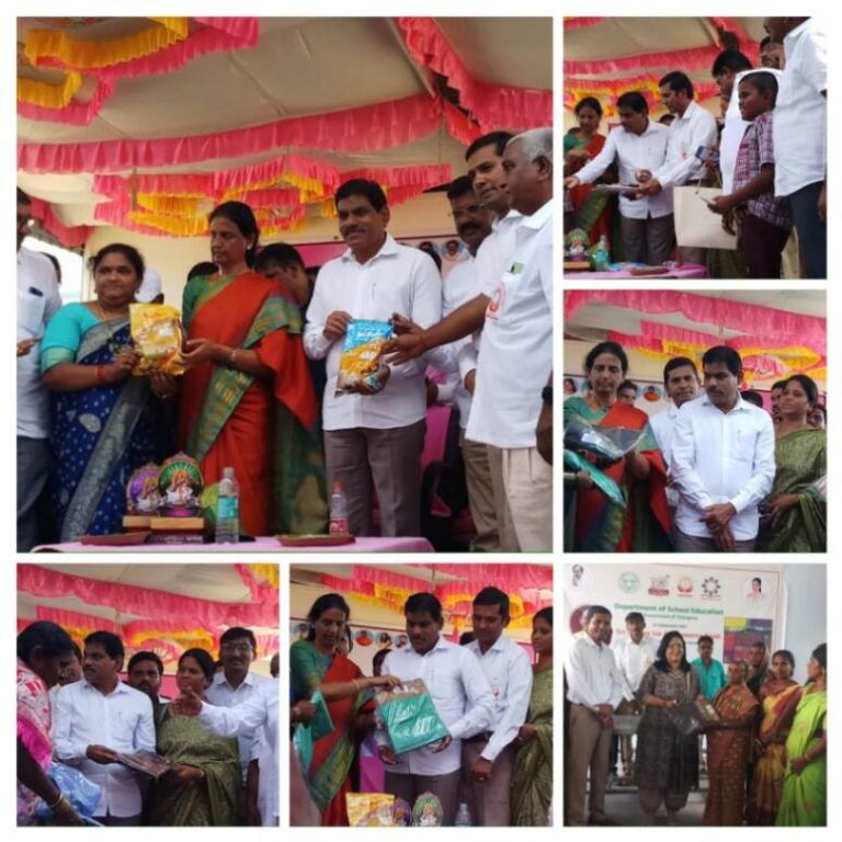Mid-Day Meal Staff provided with sarees in recognition of their work – Telangana State