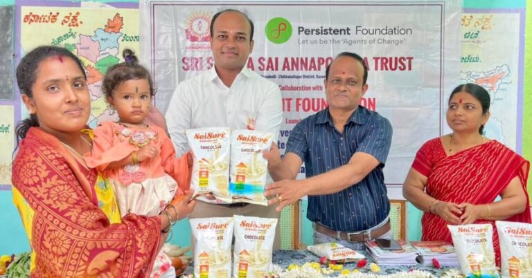 Launch of SaiSure Nutrition for SAM & MAM Children in Chikkaballapur District in  partnership with Persistent Foundation