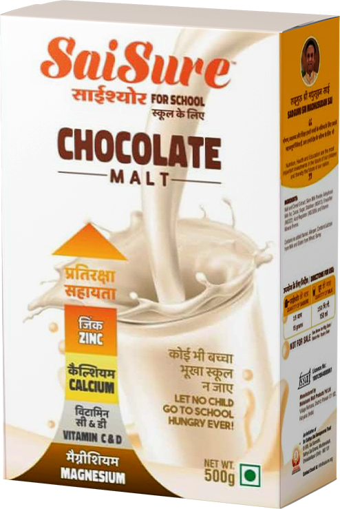 SaiSure Chocolate Malt fortified health mix pack, 500g