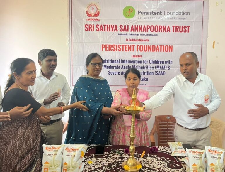 Persistent Foundation & Annapoorna Trust Continue SaiSure Fortified Healthmix Support for SAM & MAM Children Across Chikkaballapura District