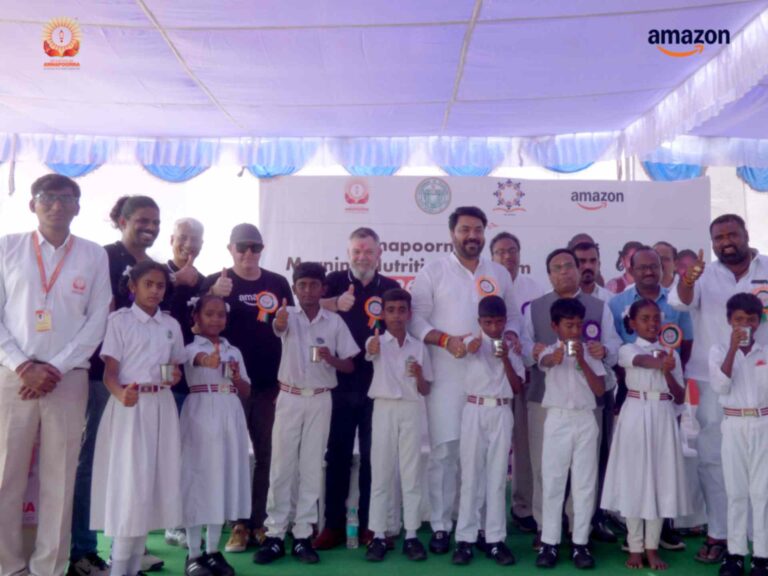 Amazon India and Sri Sathya Sai Annapoorna Trust Expand Morning Nutrition Programme to Reach Over 9,000 Children in Rangareddy District, Telangana