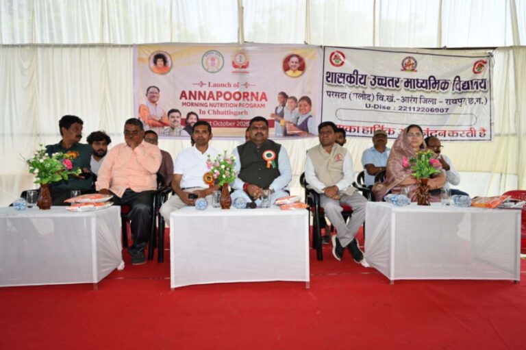 SaiSure Nutrition Programme Launched in Nava Raipur, Chhattisgarh